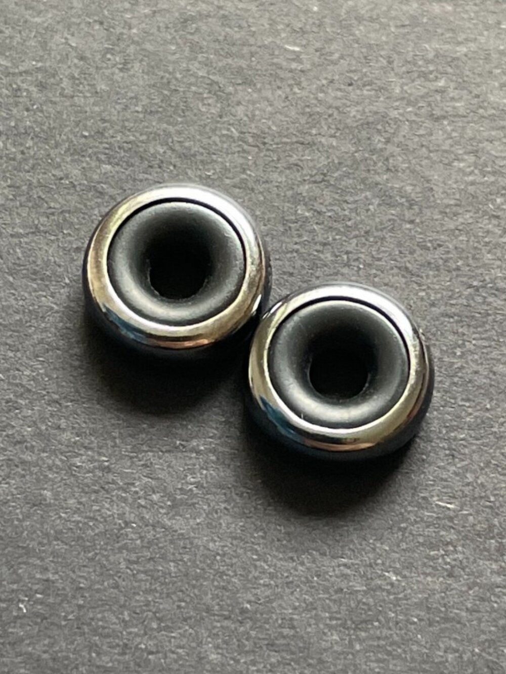 TROLLBEADS 925 Sterling Silver Spacer x 2 Oxidized NEW
